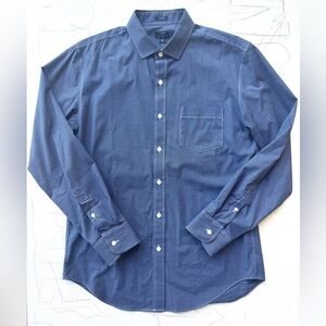 J.Crew Thompson Blue Micro-Check Stretch Dress Shirt